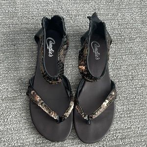 Candies sequin sandals size 8